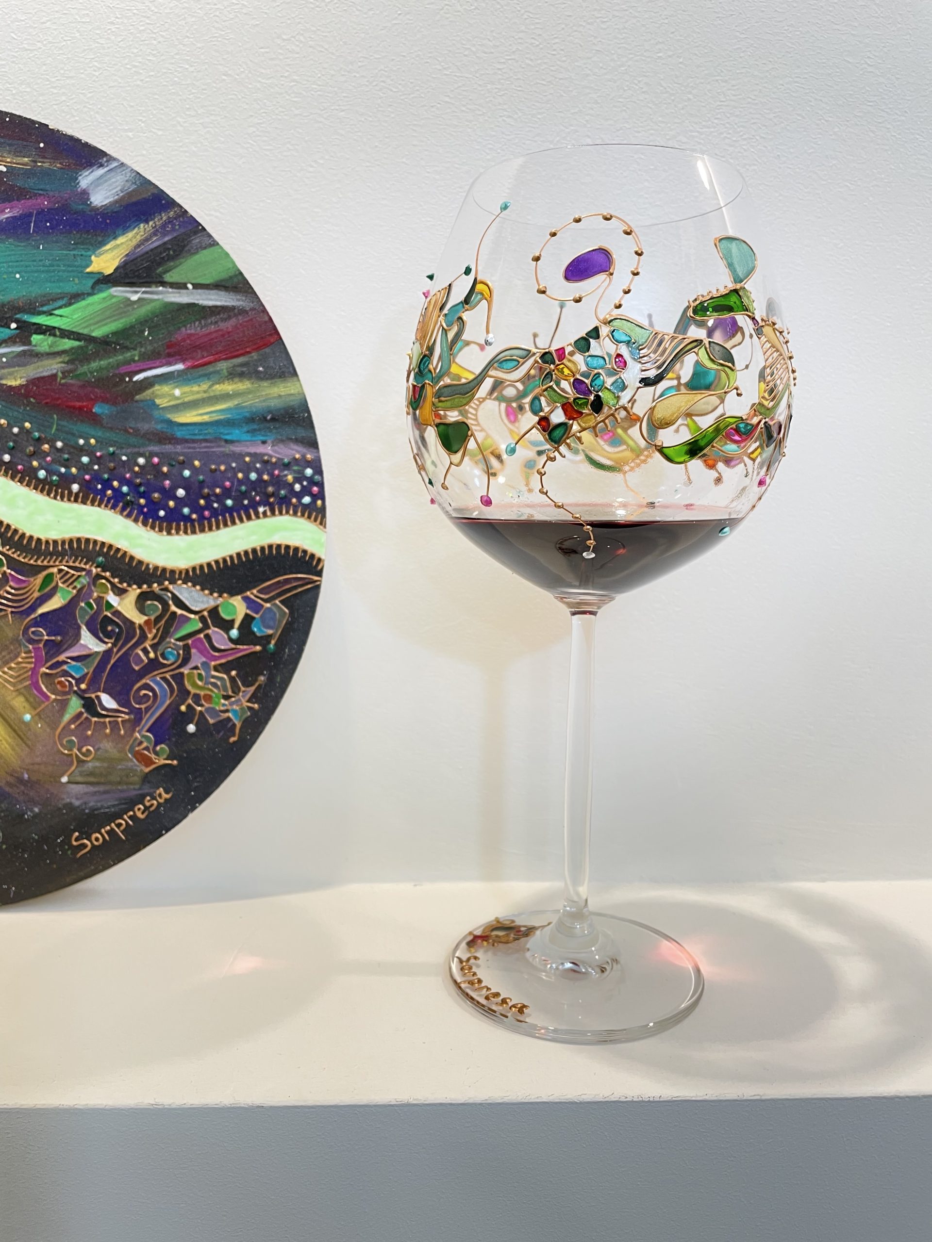 Sorpresa handcrafted wine cups